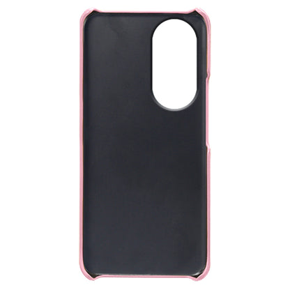 For Honor 90 PU Leather Coated Hard PC Cover Calf Texture Shockproof Phone Case