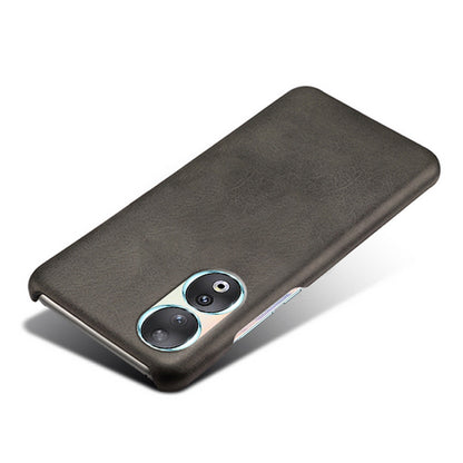 For Honor 90 PU Leather Coated Hard PC Cover Calf Texture Shockproof Phone Case