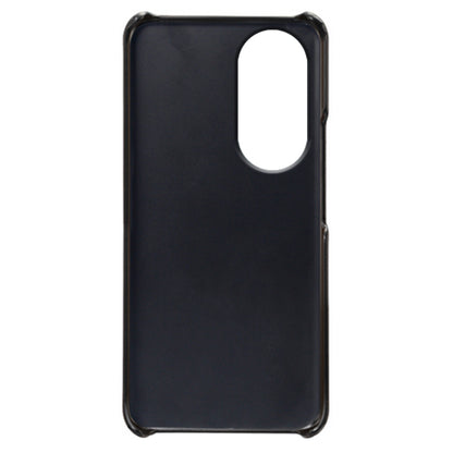 For Honor 90 PU Leather Coated Hard PC Cover Calf Texture Shockproof Phone Case