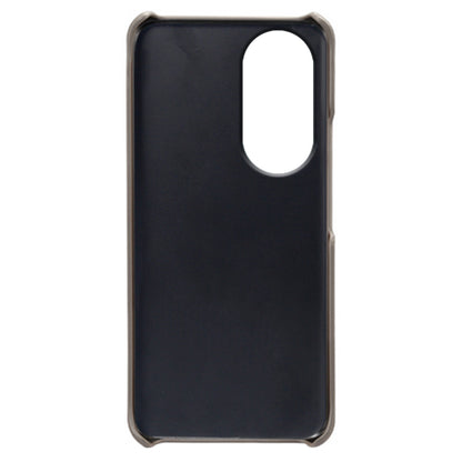 For Honor 90 PU Leather Coated Hard PC Cover Calf Texture Shockproof Phone Case