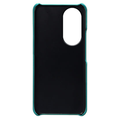 For Honor 90 PU Leather Coated Hard PC Cover Calf Texture Shockproof Phone Case