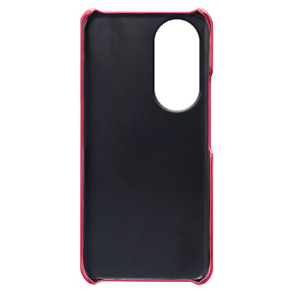 For Honor 90 PU Leather Coated Hard PC Cover Calf Texture Shockproof Phone Case