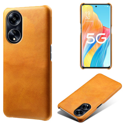 Back Case for Oppo A1 5G / A98 5G / F23 5G PU Leather + PC Calf Texture Shockproof Phone Cover