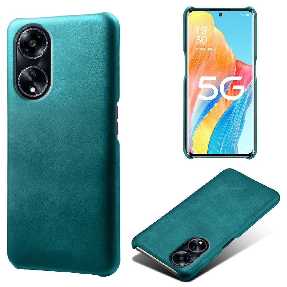 Back Case for Oppo A1 5G / A98 5G / F23 5G PU Leather + PC Calf Texture Shockproof Phone Cover