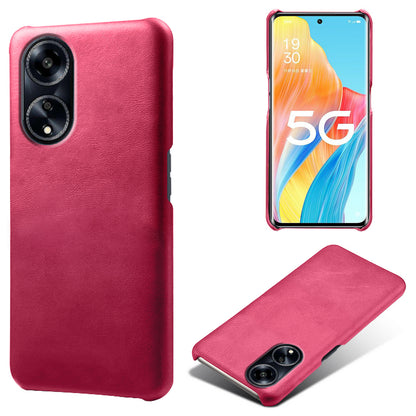Back Case for Oppo A1 5G / A98 5G / F23 5G PU Leather + PC Calf Texture Shockproof Phone Cover