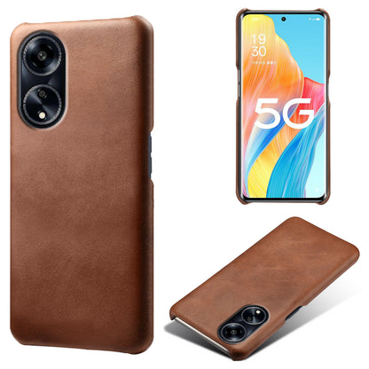 Back Case for Oppo A1 5G / A98 5G / F23 5G PU Leather + PC Calf Texture Shockproof Phone Cover