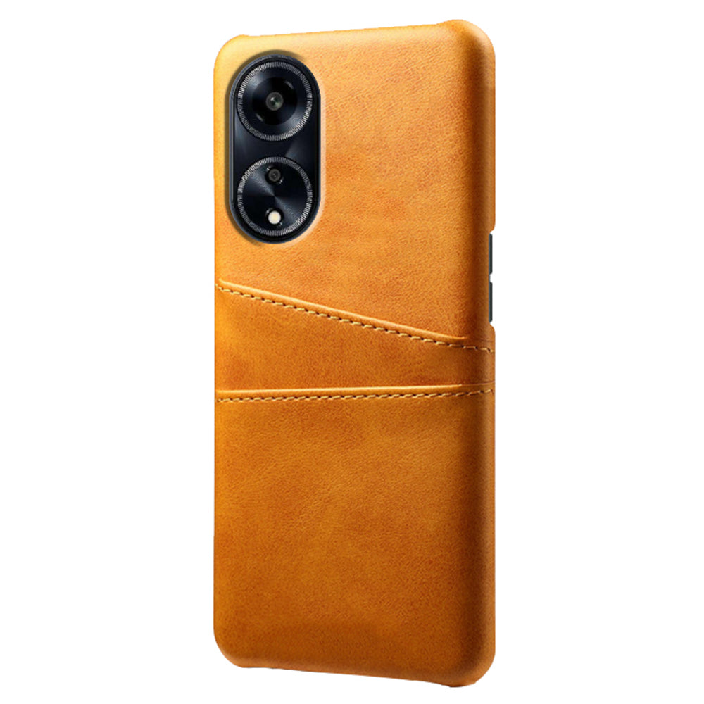 For Oppo A1 5G / A98 5G / F23 5G Dual Card Slots Phone Cover PU Leather Coated PC Protective Case