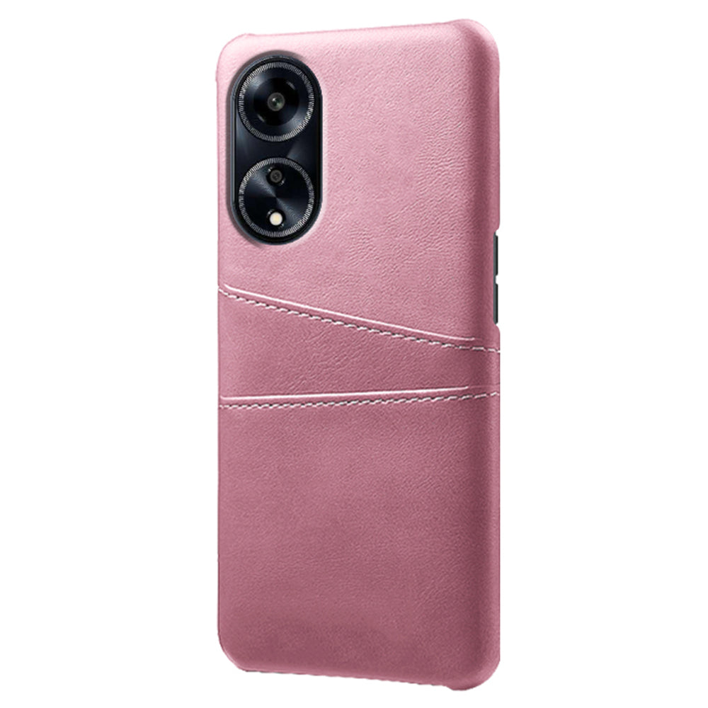 For Oppo A1 5G / A98 5G / F23 5G Dual Card Slots Phone Cover PU Leather Coated PC Protective Case