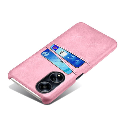 For Oppo A1 5G / A98 5G / F23 5G Dual Card Slots Phone Cover PU Leather Coated PC Protective Case