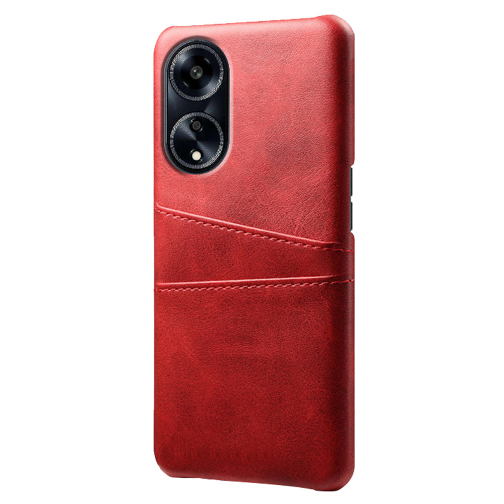 For Oppo A1 5G / A98 5G / F23 5G Dual Card Slots Phone Cover PU Leather Coated PC Protective Case