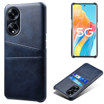 For Oppo A1 5G / A98 5G / F23 5G Dual Card Slots Phone Cover PU Leather Coated PC Protective Case