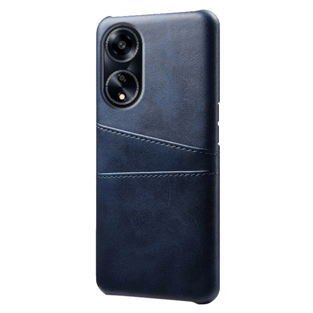 For Oppo A1 5G / A98 5G / F23 5G Dual Card Slots Phone Cover PU Leather Coated PC Protective Case