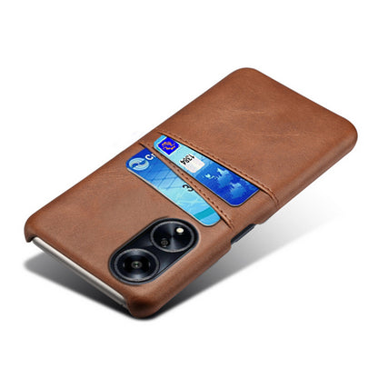 For Oppo A1 5G / A98 5G / F23 5G Dual Card Slots Phone Cover PU Leather Coated PC Protective Case