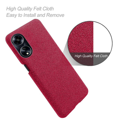Phone Case for Oppo A1 5G / A98 5G / F23 5G , Dual Layer Cloth+Hard PC Protective Cover
