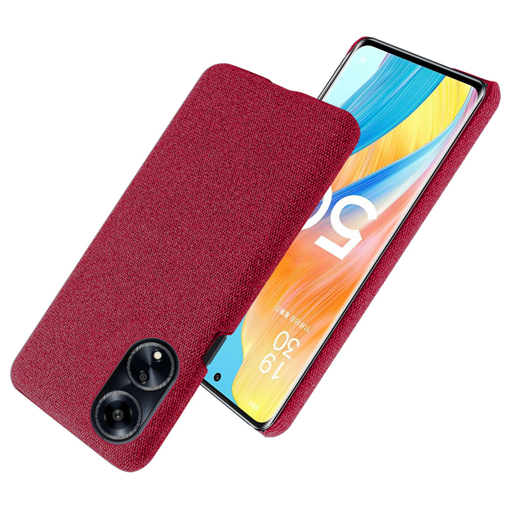 Phone Case for Oppo A1 5G / A98 5G / F23 5G , Dual Layer Cloth+Hard PC Protective Cover