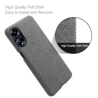 Phone Case for Oppo A1 5G / A98 5G / F23 5G , Dual Layer Cloth+Hard PC Protective Cover