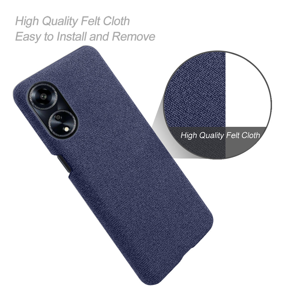 Phone Case for Oppo A1 5G / A98 5G / F23 5G , Dual Layer Cloth+Hard PC Protective Cover