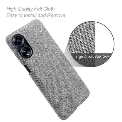 Phone Case for Oppo A1 5G / A98 5G / F23 5G , Dual Layer Cloth+Hard PC Protective Cover