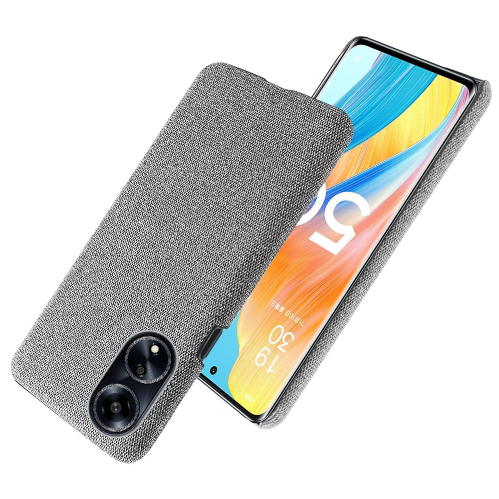 Phone Case for Oppo A1 5G / A98 5G / F23 5G , Dual Layer Cloth+Hard PC Protective Cover