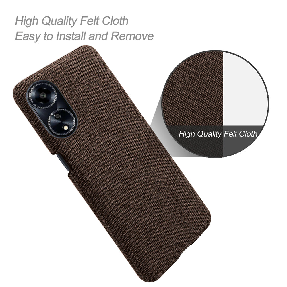 Phone Case for Oppo A1 5G / A98 5G / F23 5G , Dual Layer Cloth+Hard PC Protective Cover
