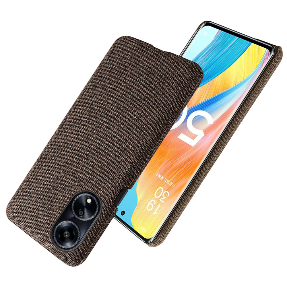 Phone Case for Oppo A1 5G / A98 5G / F23 5G , Dual Layer Cloth+Hard PC Protective Cover