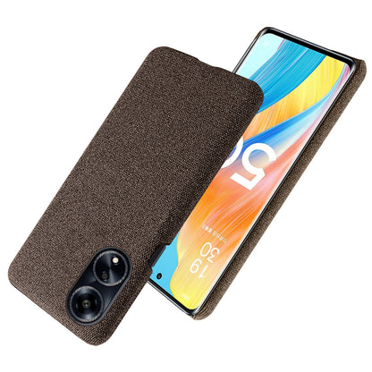 Phone Case for Oppo A1 5G / A98 5G / F23 5G , Dual Layer Cloth+Hard PC Protective Cover