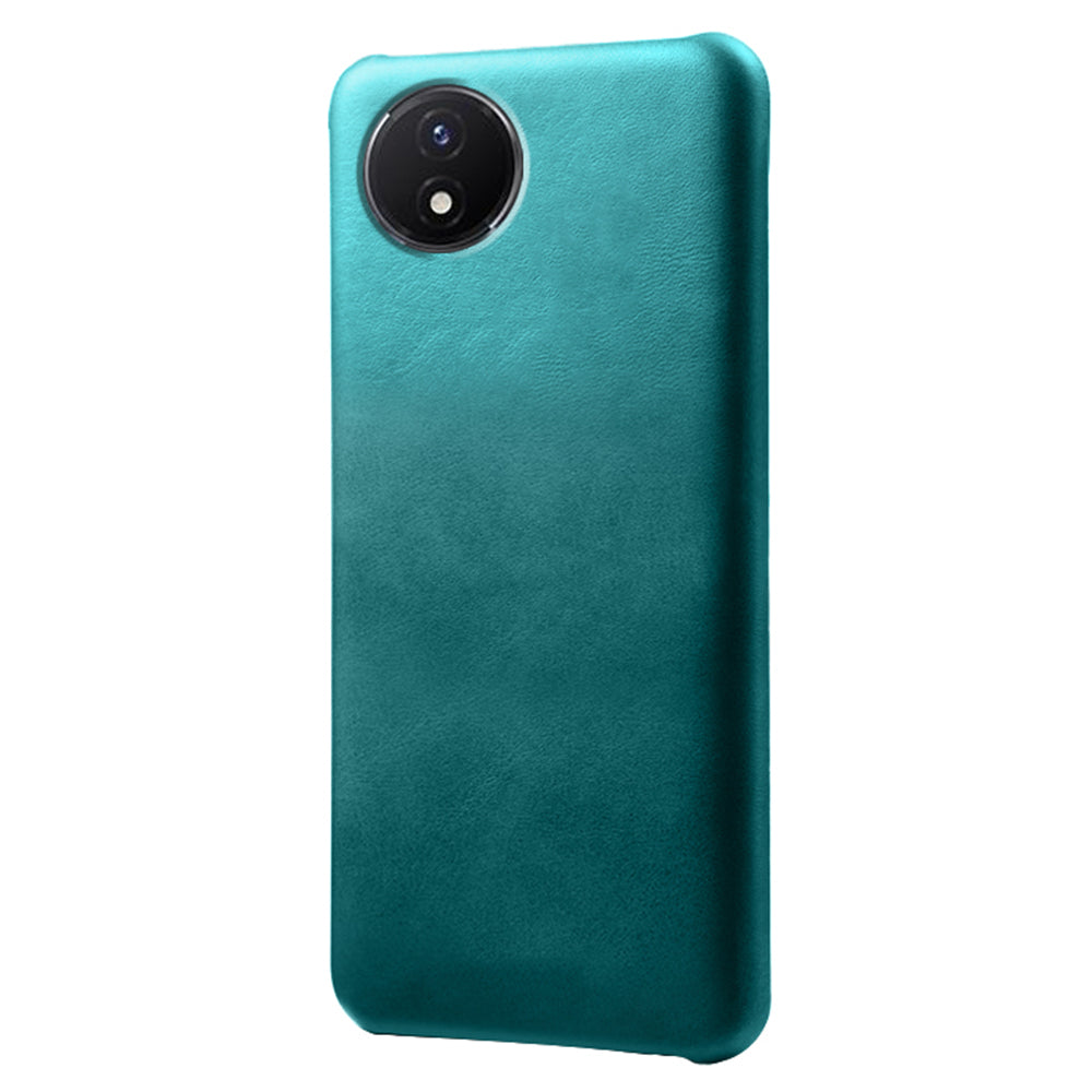 For vivo Y02A 4G / Y02 4G / Y11 (2023) Anti-Scratch Back Case PU Leather + PC Calf Texture Phone Cover