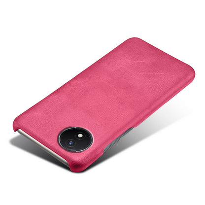 For vivo Y02A 4G / Y02 4G / Y11 (2023) Anti-Scratch Back Case PU Leather + PC Calf Texture Phone Cover