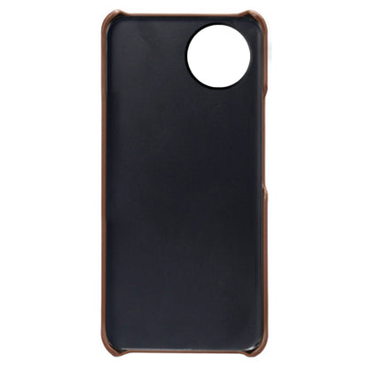 For vivo Y02A 4G / Y02 4G / Y11 (2023) Anti-Scratch Back Case PU Leather + PC Calf Texture Phone Cover