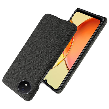 Protective Case for vivo Y02 4G / Y02A 4G / Y11 (2023) , Cloth+Hard PC Anti-Shock Phone Cover
