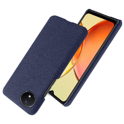 Protective Case for vivo Y02 4G / Y02A 4G / Y11 (2023) , Cloth+Hard PC Anti-Shock Phone Cover