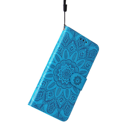 For Huawei Nova 11i / Maimang 20 / Enjoy 60 Pro Sunflower Imprinted Stand PU Leather Cover Wallet Case
