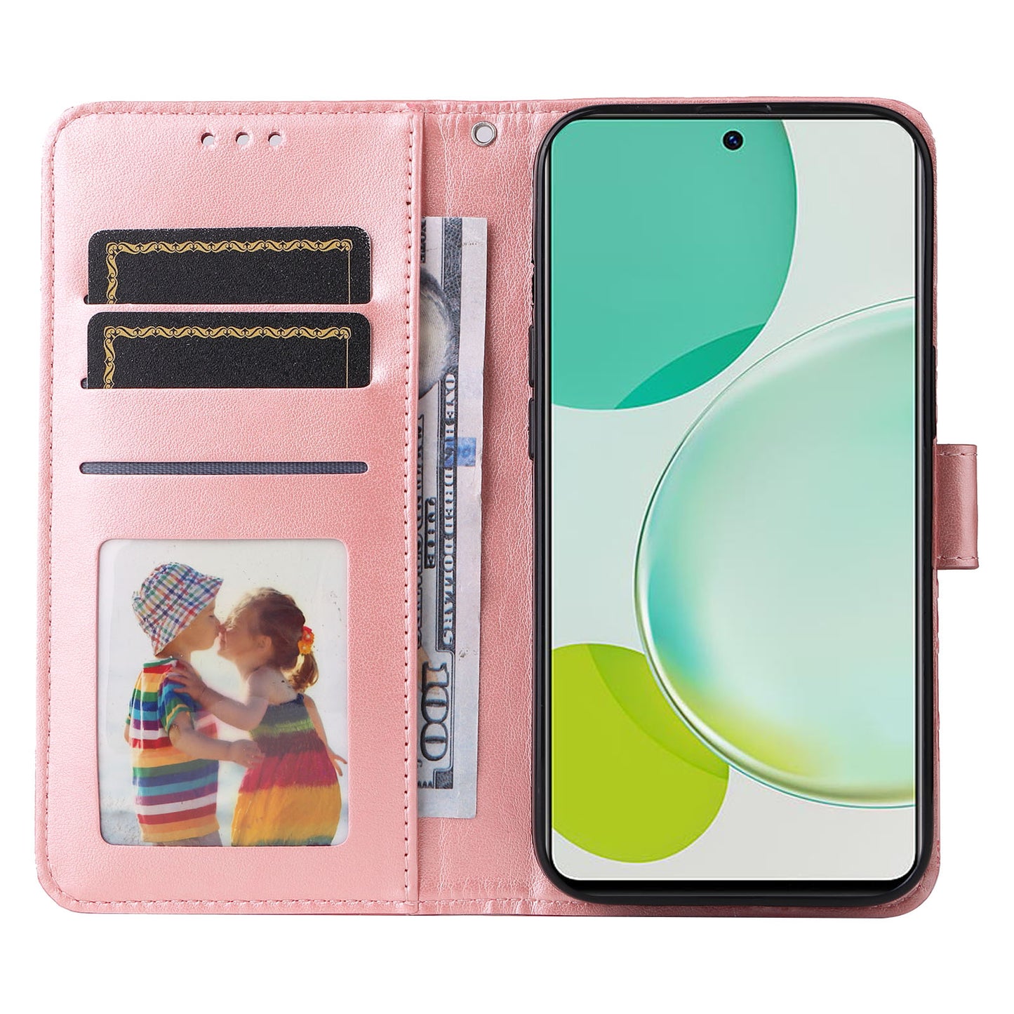 For Huawei Nova 11i / Maimang 20 / Enjoy 60 Pro Sunflower Imprinted Stand PU Leather Cover Wallet Case