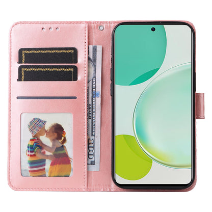 For Huawei Nova 11i / Maimang 20 / Enjoy 60 Pro Sunflower Imprinted Stand PU Leather Cover Wallet Case