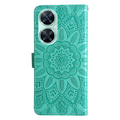 For Huawei Nova 11i / Maimang 20 / Enjoy 60 Pro Sunflower Imprinted Stand PU Leather Cover Wallet Case