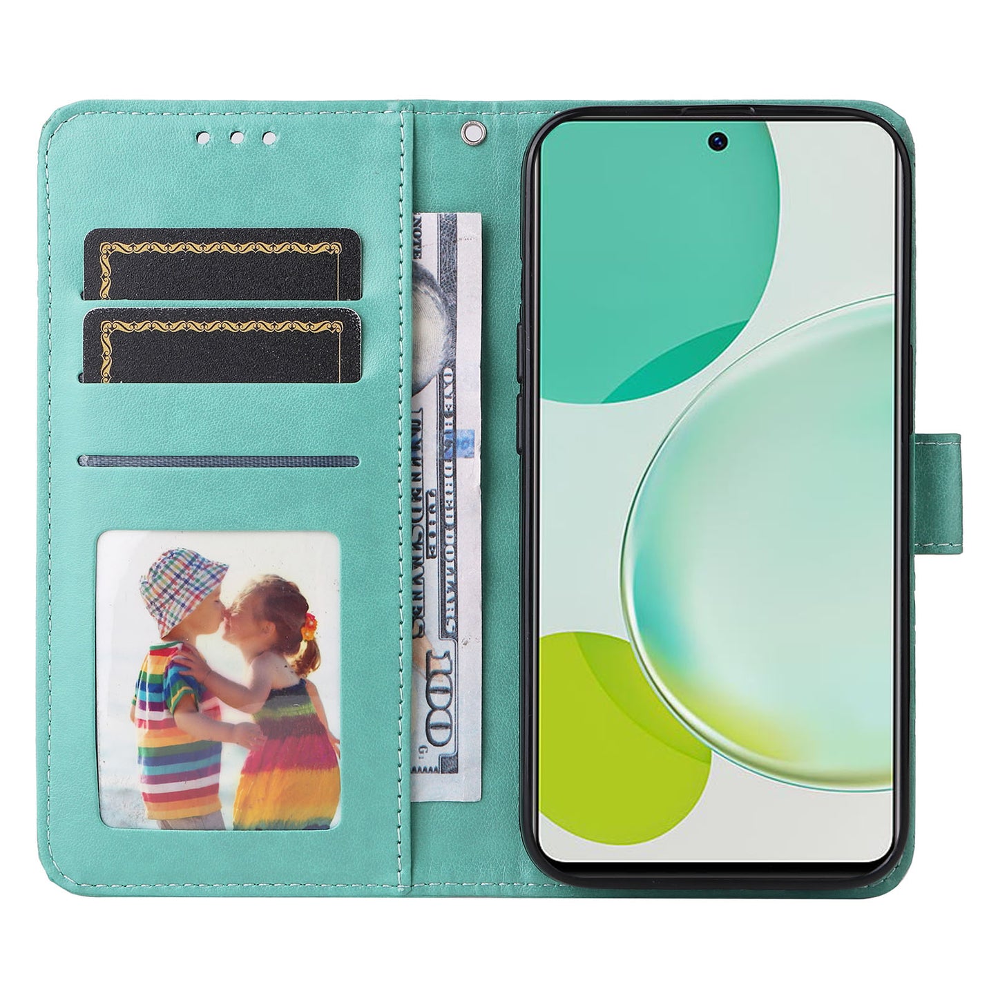 For Huawei Nova 11i / Maimang 20 / Enjoy 60 Pro Sunflower Imprinted Stand PU Leather Cover Wallet Case