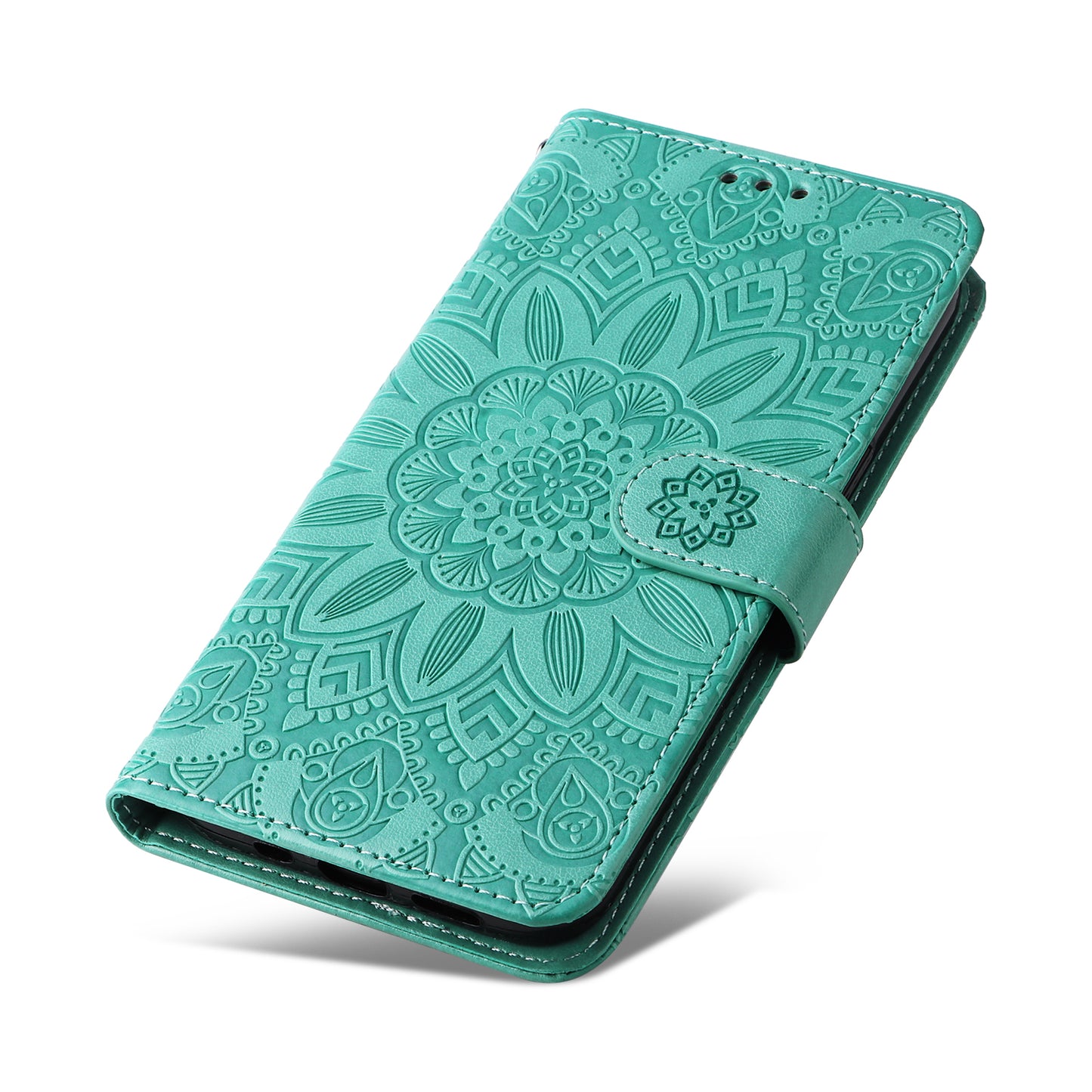 For Huawei Nova 11i / Maimang 20 / Enjoy 60 Pro Sunflower Imprinted Stand PU Leather Cover Wallet Case