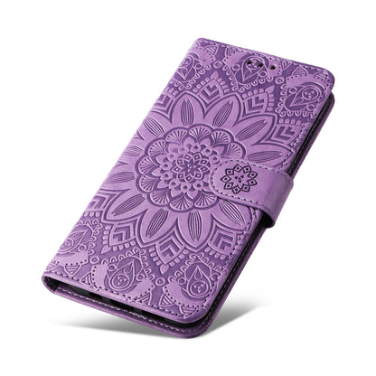 For Huawei Nova 11i / Maimang 20 / Enjoy 60 Pro Sunflower Imprinted Stand PU Leather Cover Wallet Case