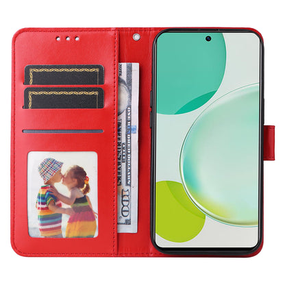 For Huawei Nova 11i / Maimang 20 / Enjoy 60 Pro Sunflower Imprinted Stand PU Leather Cover Wallet Case