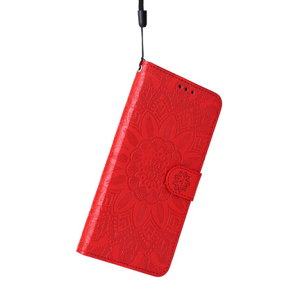 For Huawei Nova 11i / Maimang 20 / Enjoy 60 Pro Sunflower Imprinted Stand PU Leather Cover Wallet Case