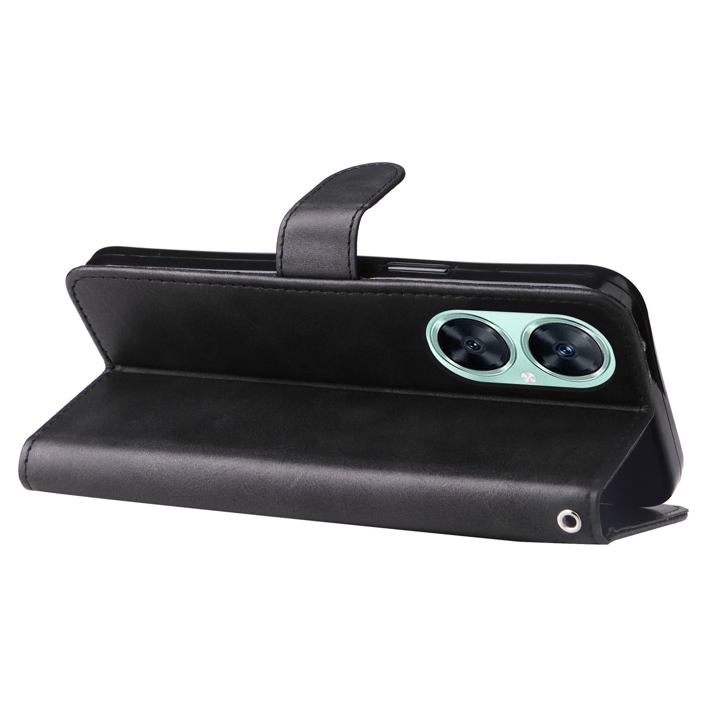 For Huawei Nova 11i / Enjoy 60 Pro / Maimang 20 Calf Texture Leather Phone Case Zipper Pocket Wallet Flip Cover with Stand
