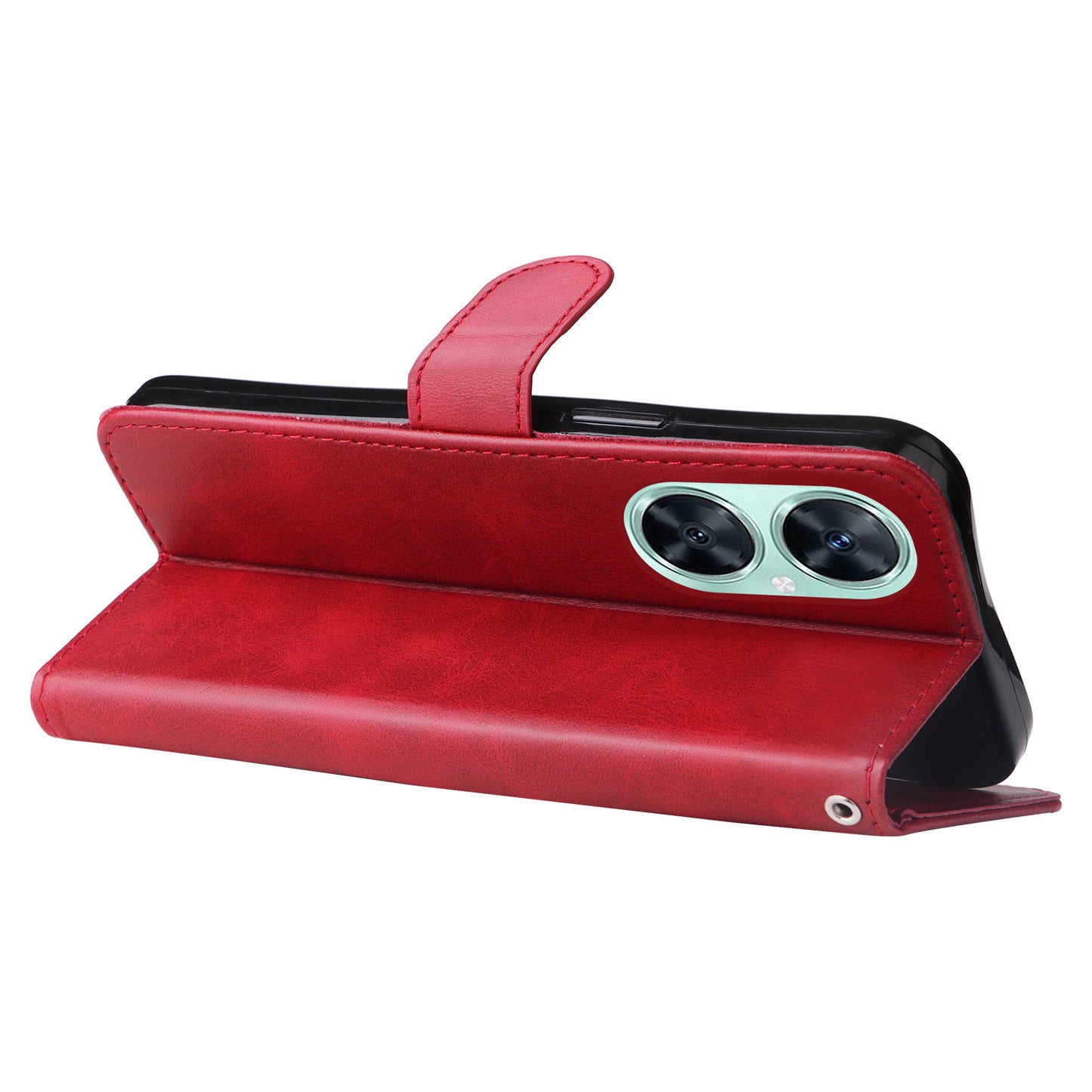 For Huawei Nova 11i / Enjoy 60 Pro / Maimang 20 Calf Texture Leather Phone Case Zipper Pocket Wallet Flip Cover with Stand