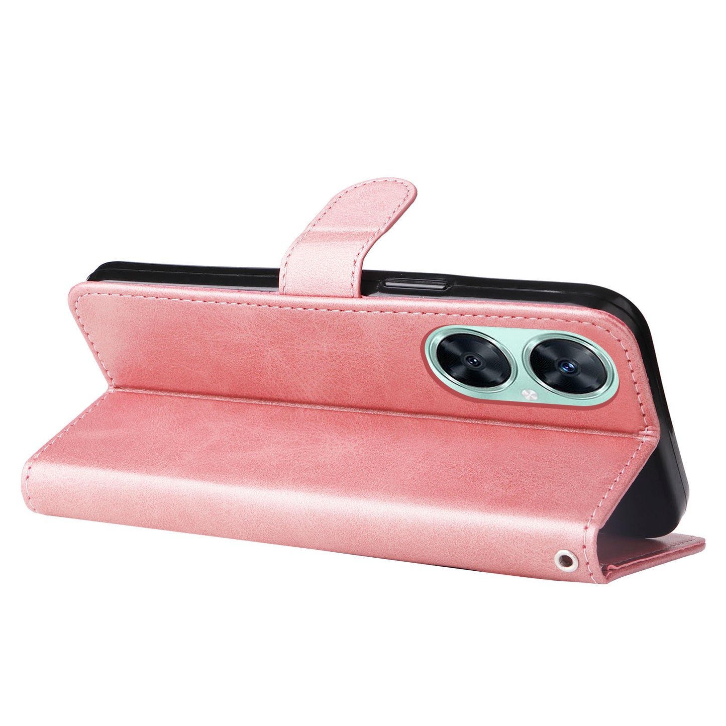 For Huawei Nova 11i / Enjoy 60 Pro / Maimang 20 Calf Texture Leather Phone Case Zipper Pocket Wallet Flip Cover with Stand