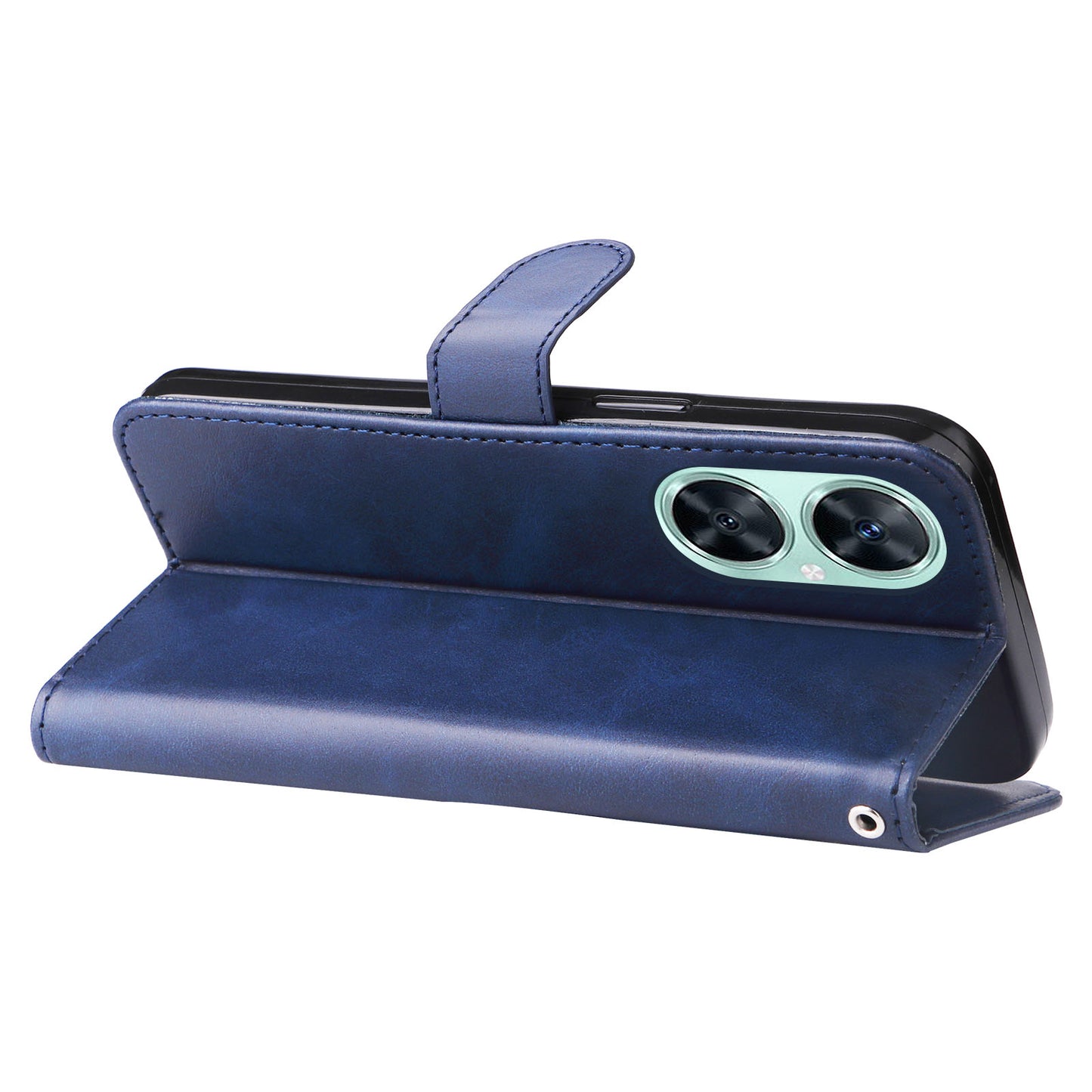 For Huawei Nova 11i / Enjoy 60 Pro / Maimang 20 Calf Texture Leather Phone Case Zipper Pocket Wallet Flip Cover with Stand