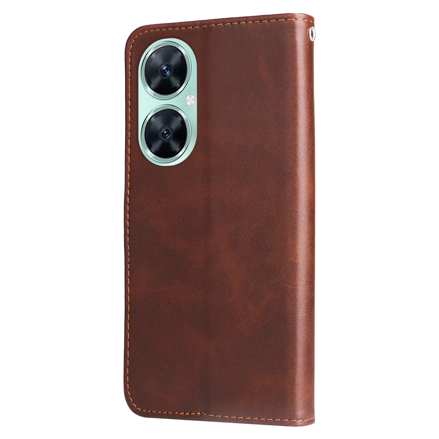 For Huawei Nova 11i / Enjoy 60 Pro / Maimang 20 Calf Texture Leather Phone Case Zipper Pocket Wallet Flip Cover with Stand