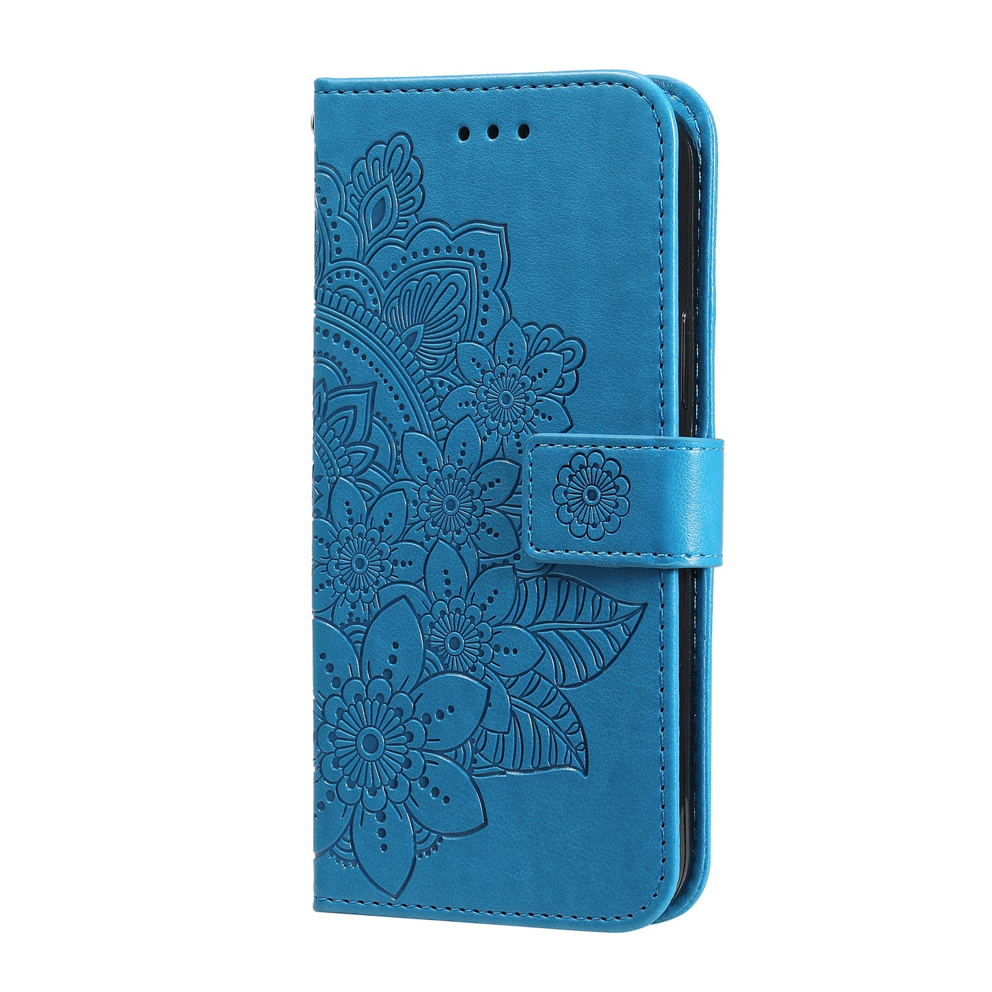 Imprinted Flower Case for Huawei Nova 11i / Maimang 20 / Enjoy 60 Pro Stand Wallet Phone Shell PU Leather Cover