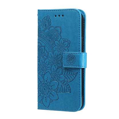 Imprinted Flower Case for Huawei Nova 11i / Maimang 20 / Enjoy 60 Pro Stand Wallet Phone Shell PU Leather Cover