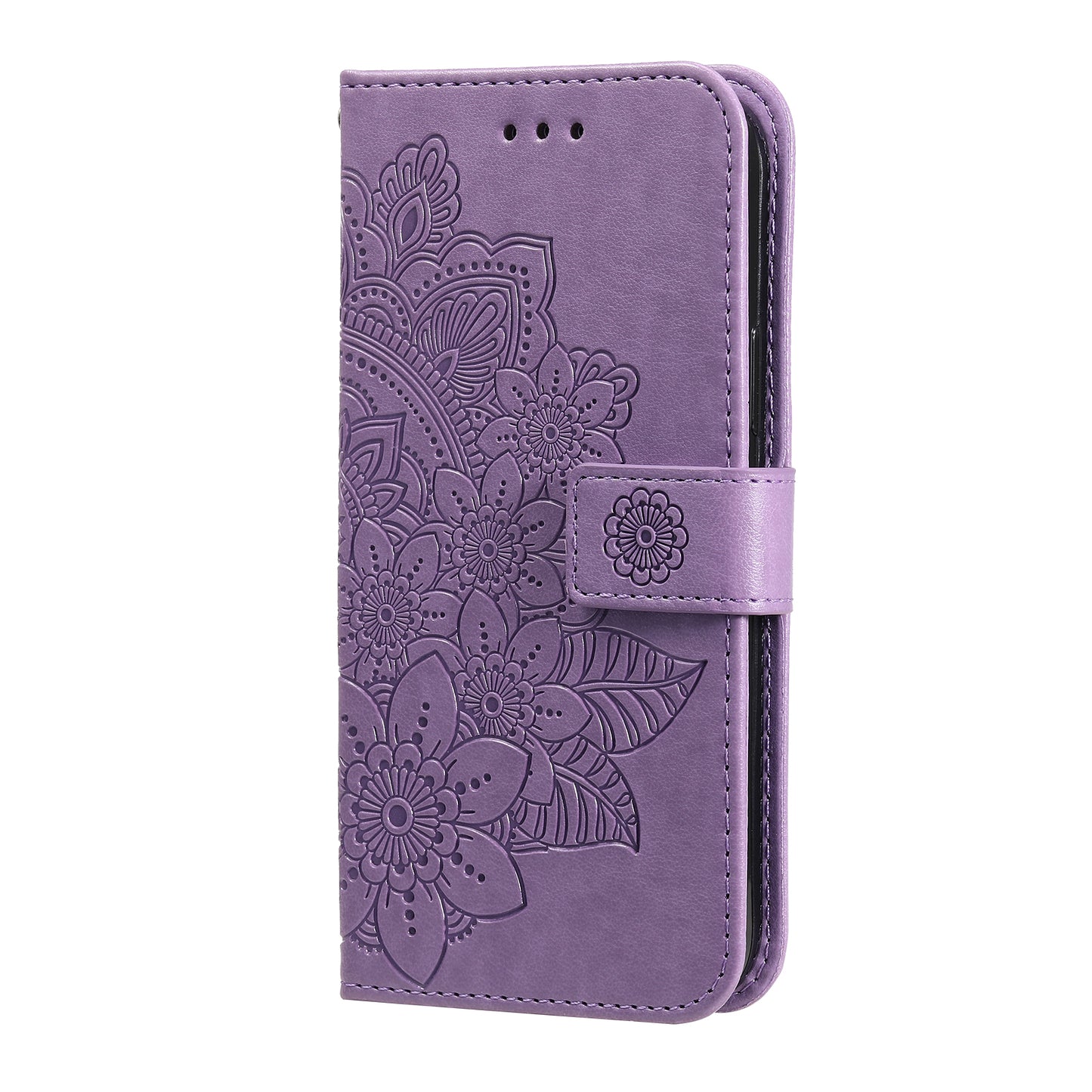 Imprinted Flower Case for Huawei Nova 11i / Maimang 20 / Enjoy 60 Pro Stand Wallet Phone Shell PU Leather Cover