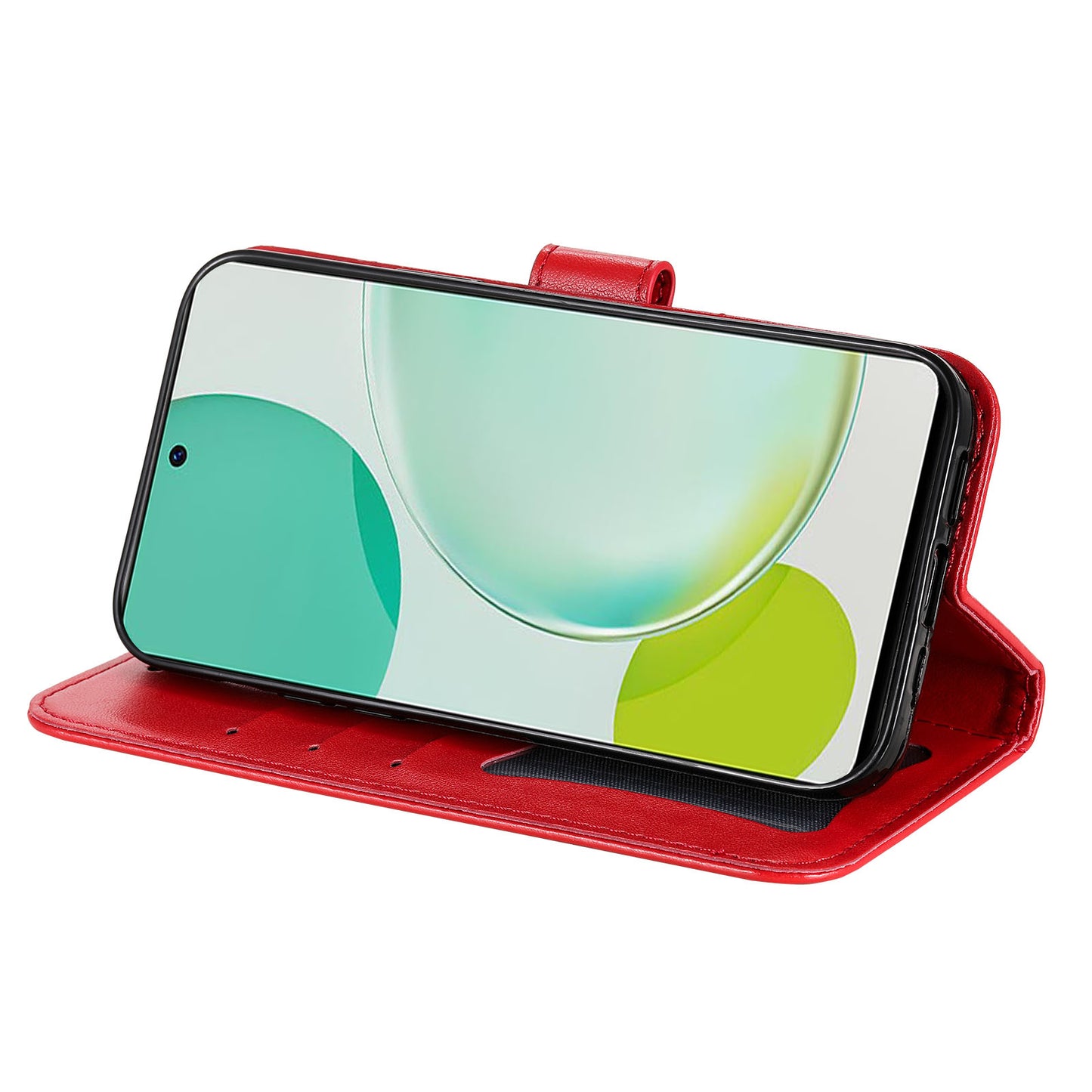 Imprinted Flower Case for Huawei Nova 11i / Maimang 20 / Enjoy 60 Pro Stand Wallet Phone Shell PU Leather Cover