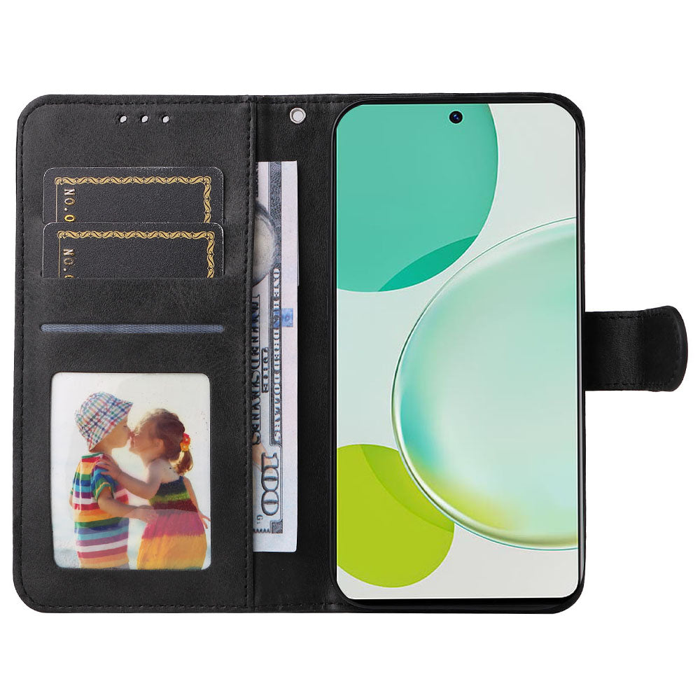For Huawei Nova 11i / Maimang 20 / Enjoy 60 Pro Wallet Phone Case PU Leather Calf Texture Stand Cover